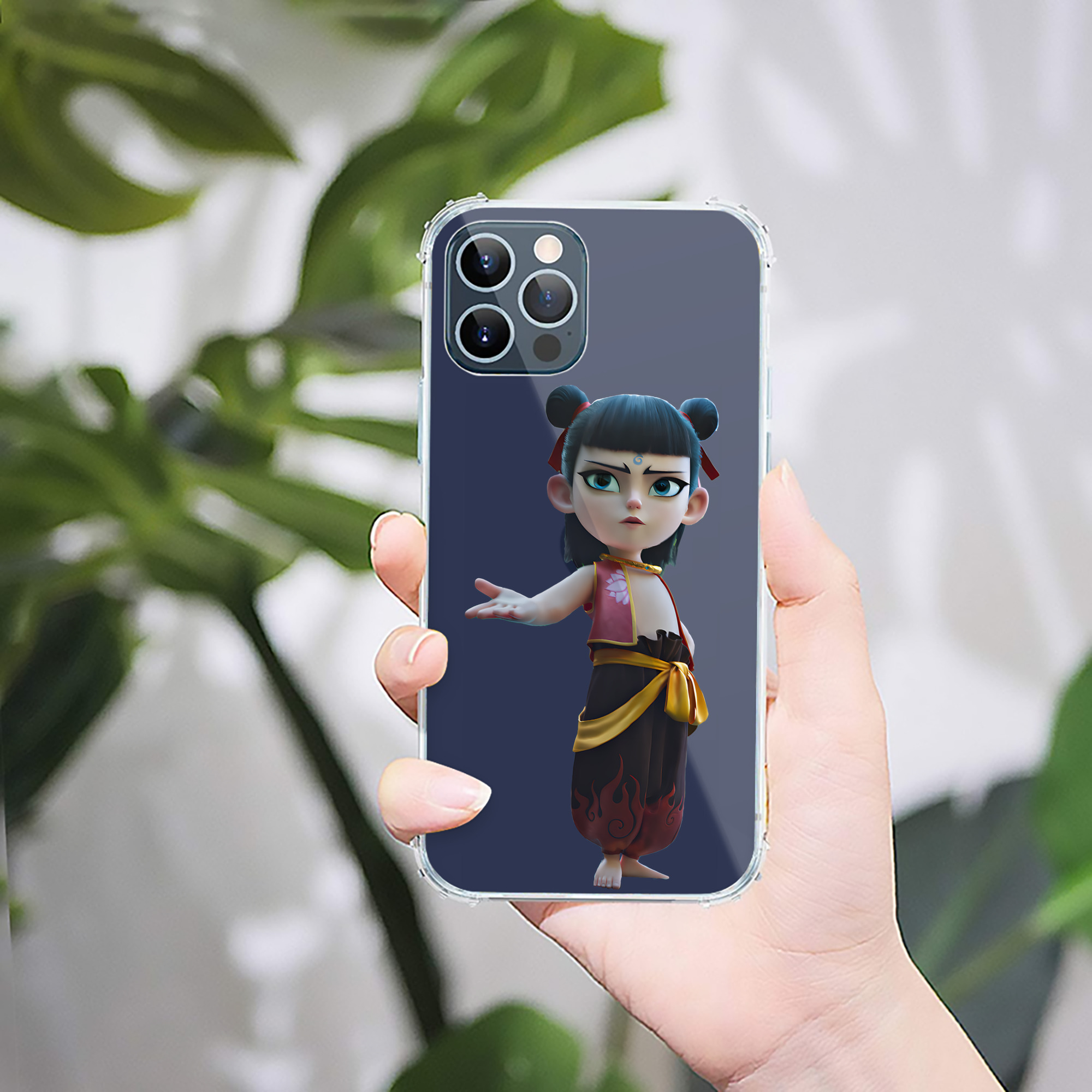 （画像用） Ne Zha 2 ナタ 魔童の大暴れ 【iPhone 12シリーズ対応】透明スマホケース（クリアソフトケース）